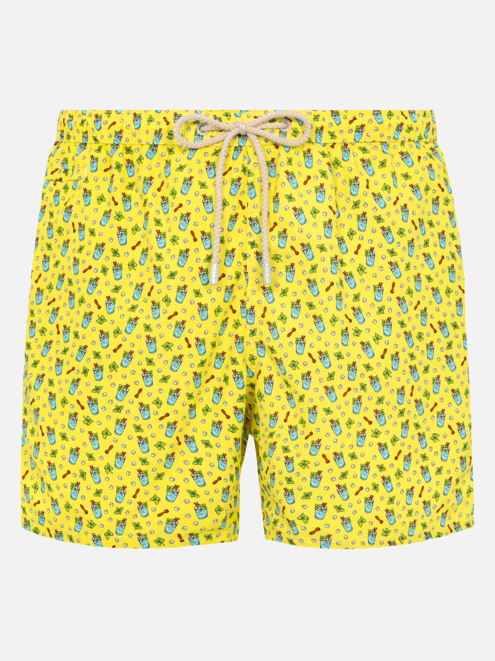 Zwempak met een luchtige uitstraling, gemaakt van lichtgewicht stof met een mojito-print.