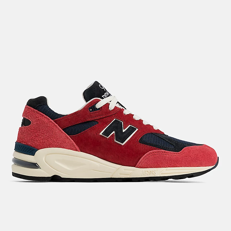Męskie buty MADE in USA 990v2 - Chryzantema z granatem