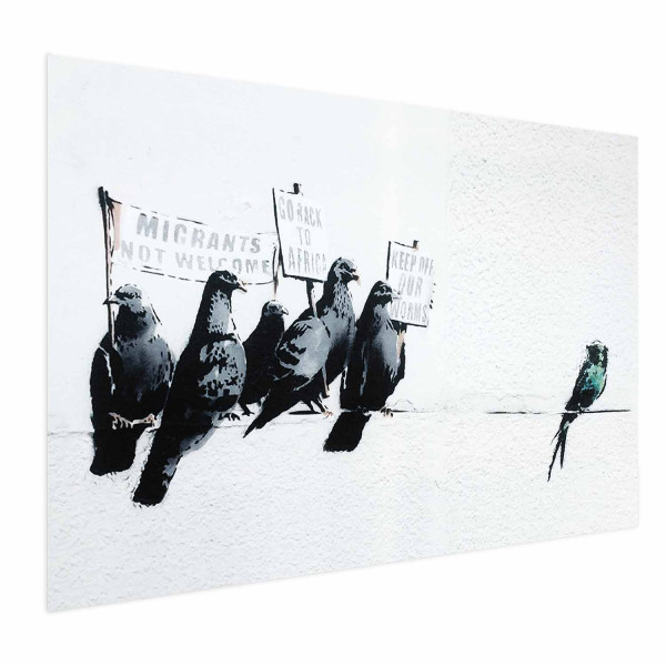 Plakat Ksenofobiczne gołębie 30x21 cm