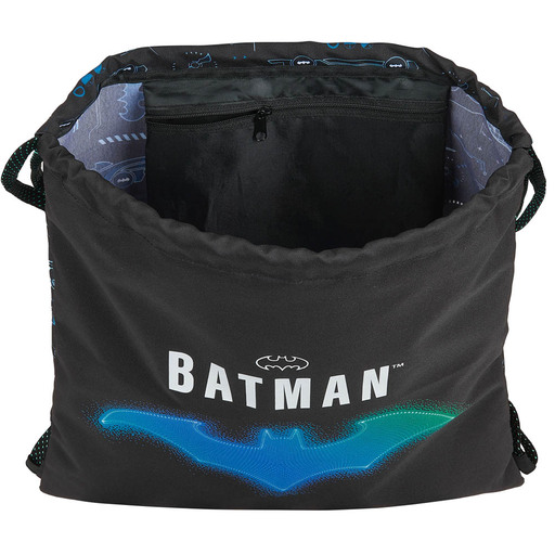  Safta Saco Plano Grande De Batman Bat-tech, 350x400 mm, néger