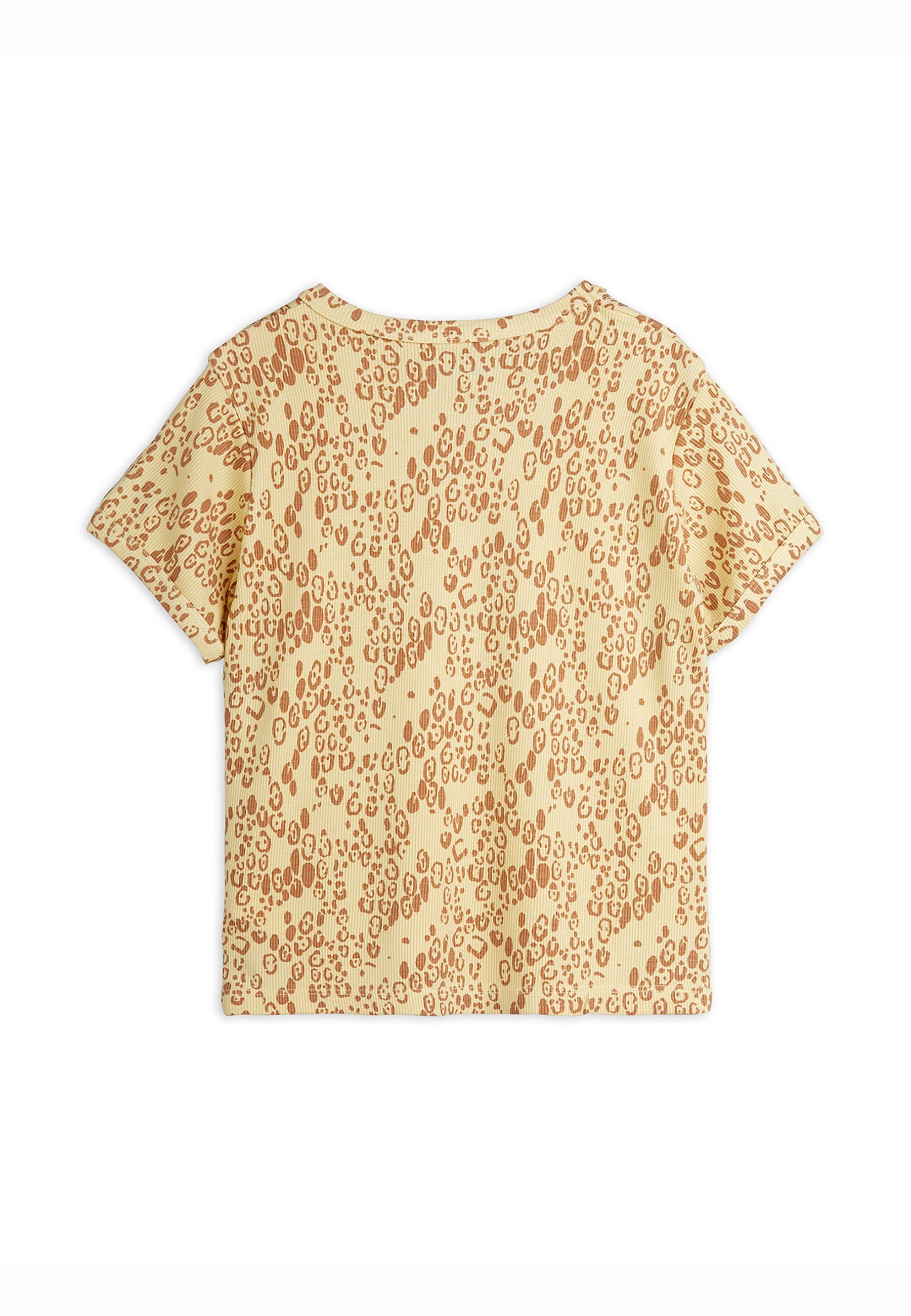 Mini Rodini T-shirt léopard unisexe - T-shirt imprimé - beige