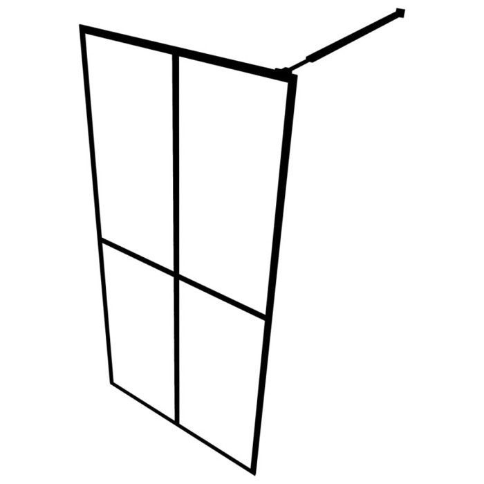 vidaXL Shower Screen Shower Enclosure Shower Wall Shower Partition Bathroom Interior Home Sturdy Glass 145689