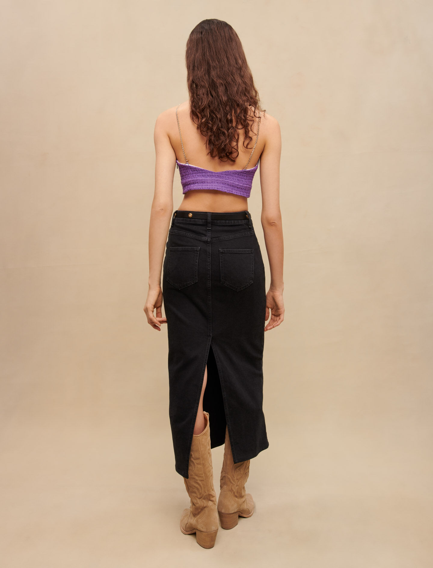 Tweed-toppi - Violetti