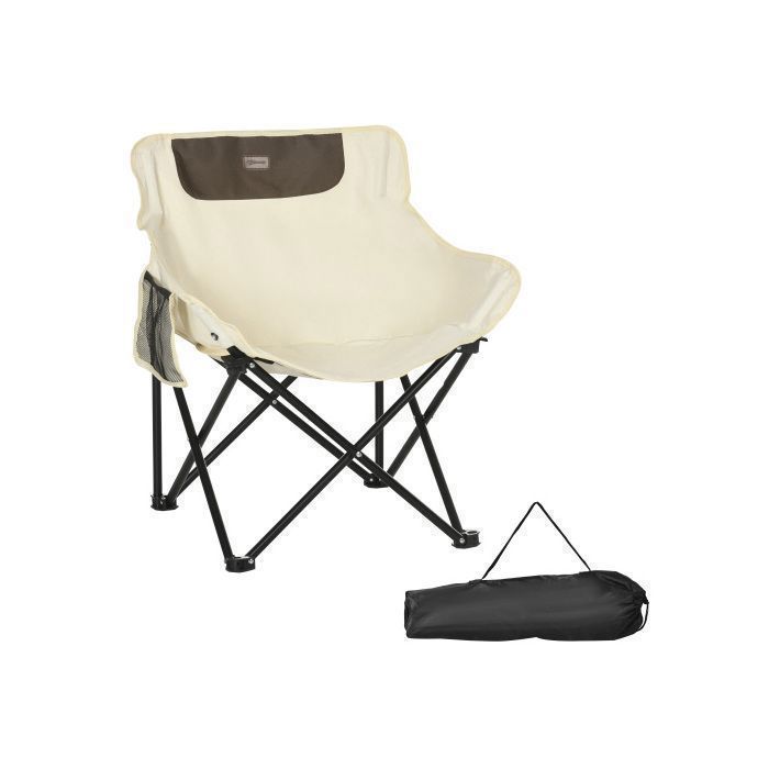 Silla de camping - FurnitureR - Plegable - Bolsillo lateral de malla - Patas de acero