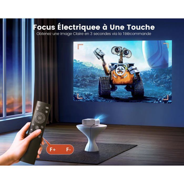 Proyector 4K - TERRITORIOS ZIG-ZAG - 28000 Lúmenes - WiFi 6 - Bluetooth 5.2 - Zoom 50-100%