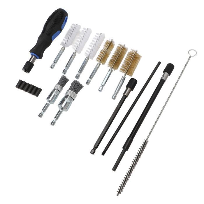Kit de limpieza universal para asientos de inyectores Shipenophy, cepillo de limpieza para asientos de inyectores, herramienta de limpieza.