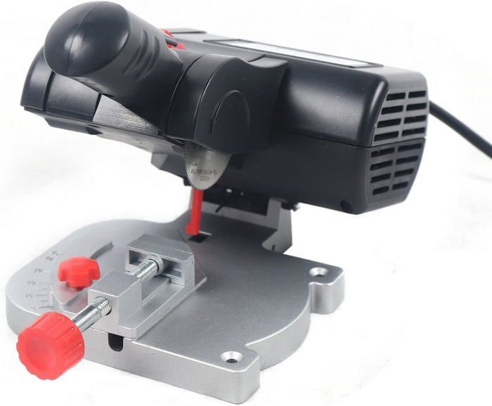 Sierra ingletadora eléctrica de 90 W, 4500 RPM, para cortar madera y metal, corte a 45°, mini corte.