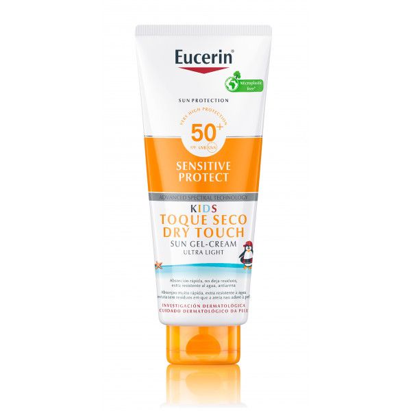 Gel krema za občutljive otroke z ultralahkim sončnim faktorjem SPF 50 Zaščita pred soncem iz lekarne