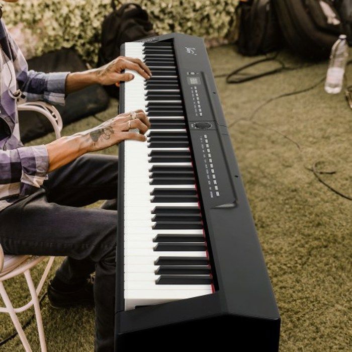 PACK PIANO - ALIGHTUP  - Piano numérique 88 touches claviers + X support + Tabouret,  pliant réglable