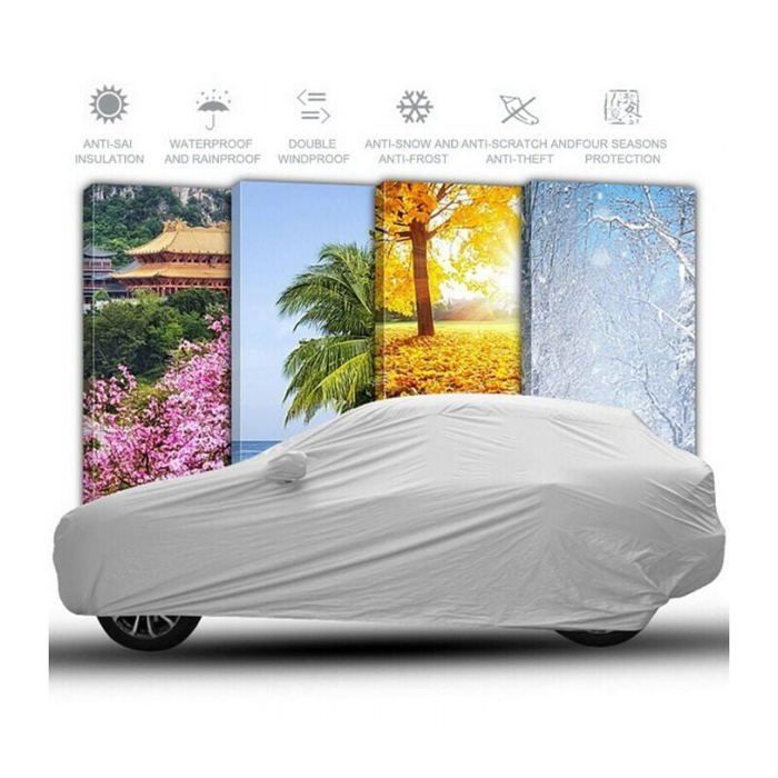 Funda universal para coche - 1 pieza, 430x160x120cm, impermeable, resistente al sol y al polvo - Apta para todas las estaciones