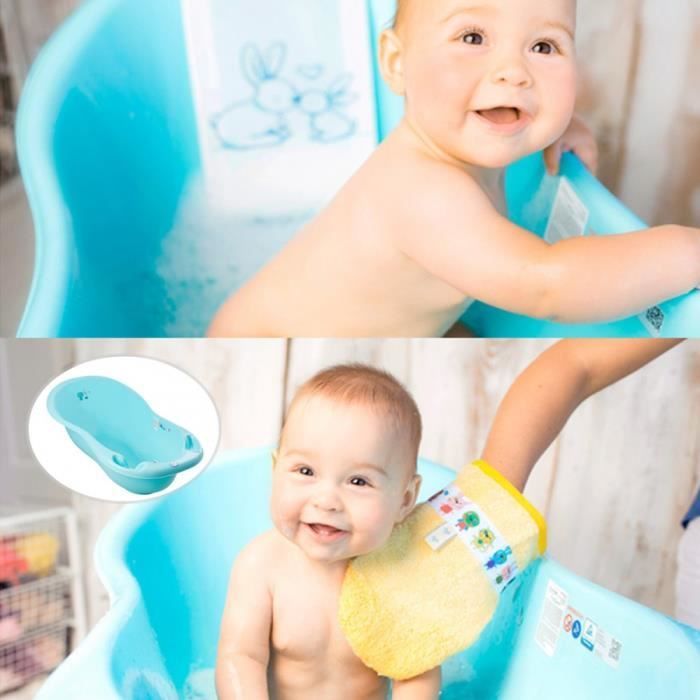 Dog and Cat Yellow Baby Bathtub with Thermometer, 86 cm - MY DESIGN FURNITURE - Rigid - Unisex - 0 months - Newborn