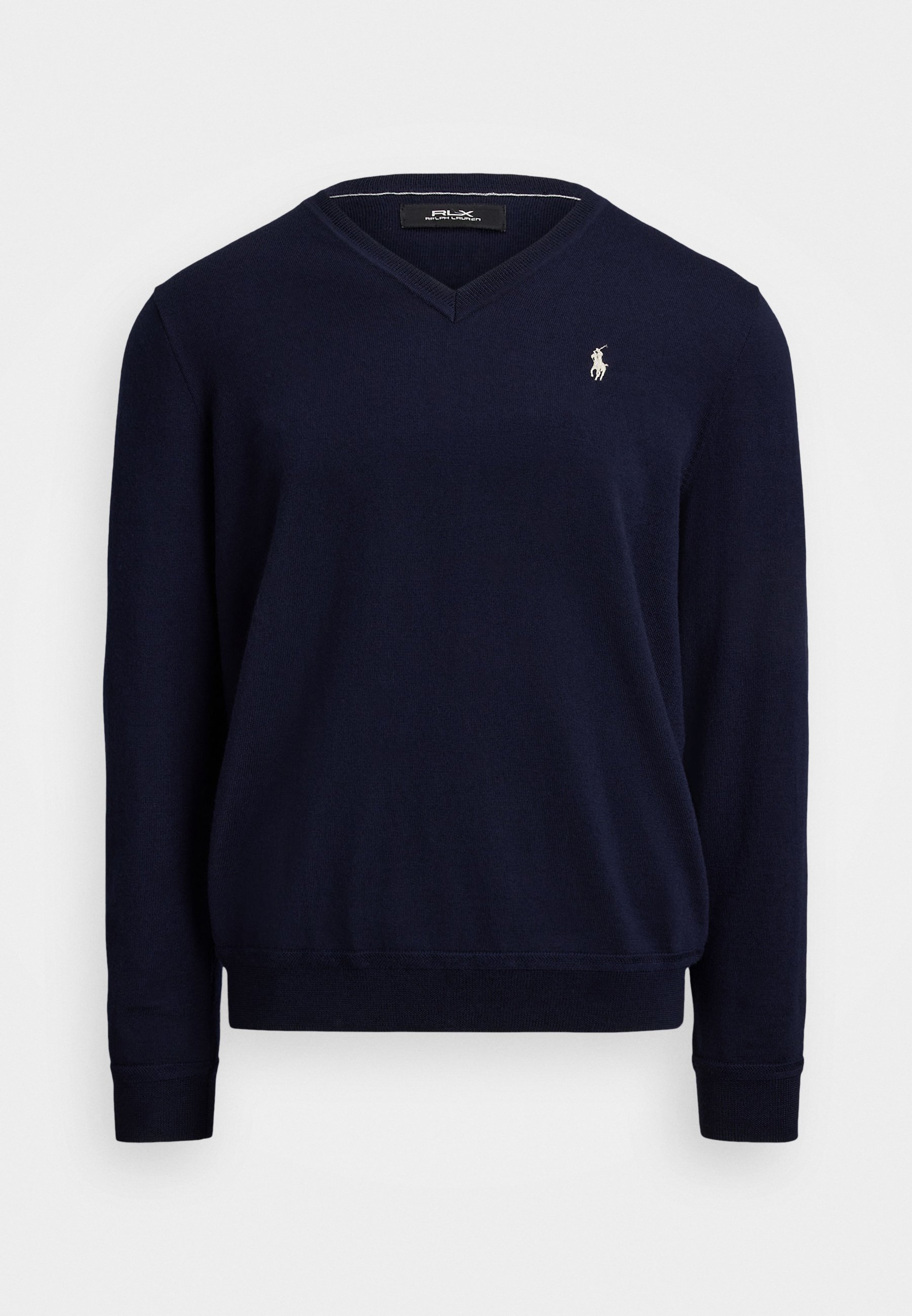 PERFORMANCE V-NECK SWEATER - Svetr - black/white
