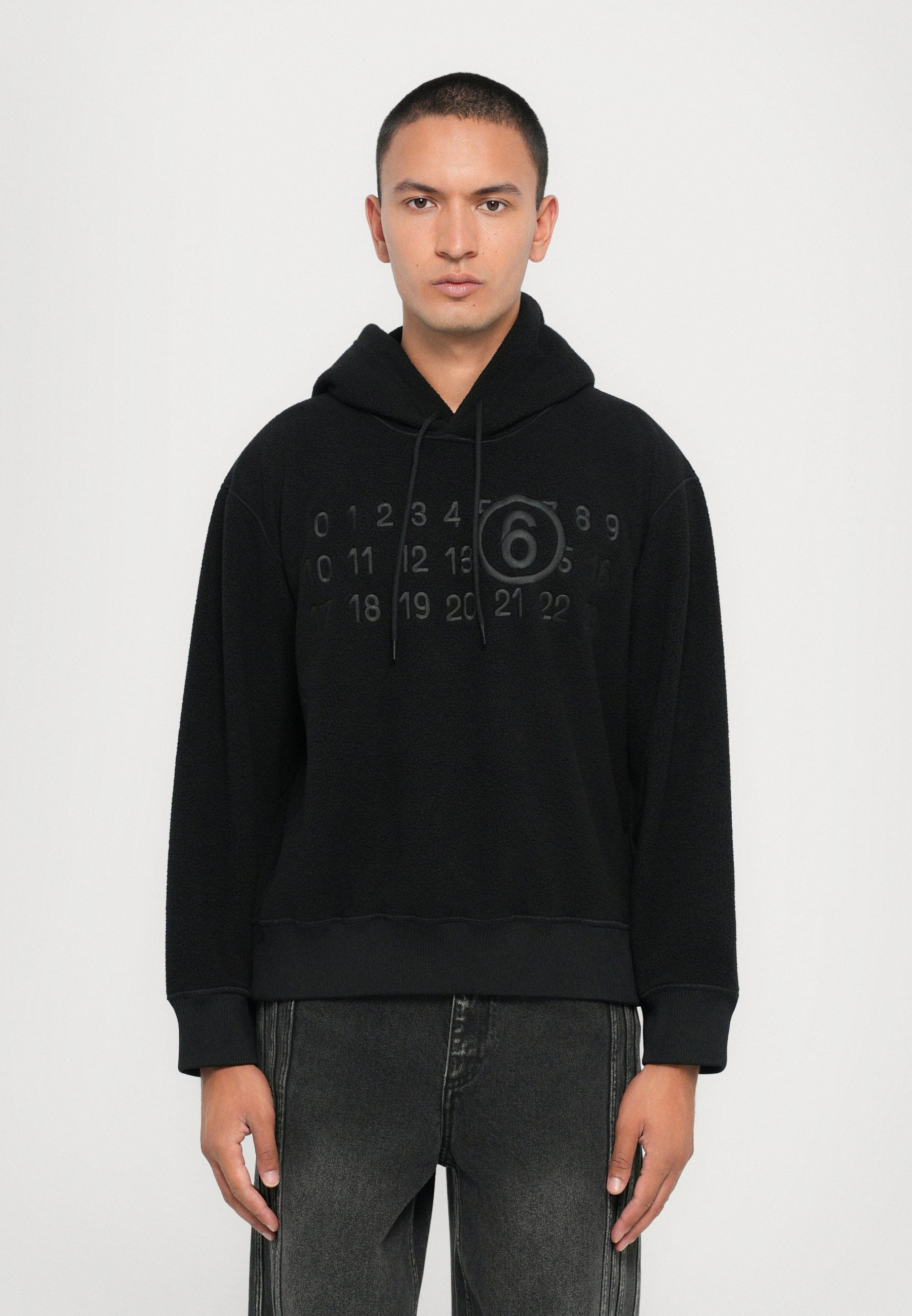 MM6 Maison Margiela Fleece-Pullover - schwarz