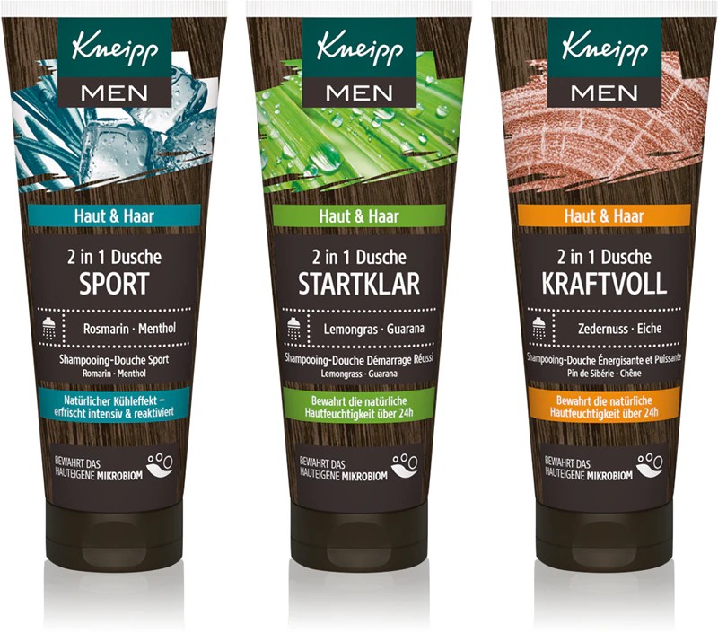 Conjunto de presentes Kneipp Men Shower Trio para homens