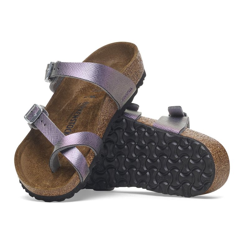 Mayari Kids Birko-Flor goffrata - Saffiano Iridescent Viola Saffiano Iridescent Viola