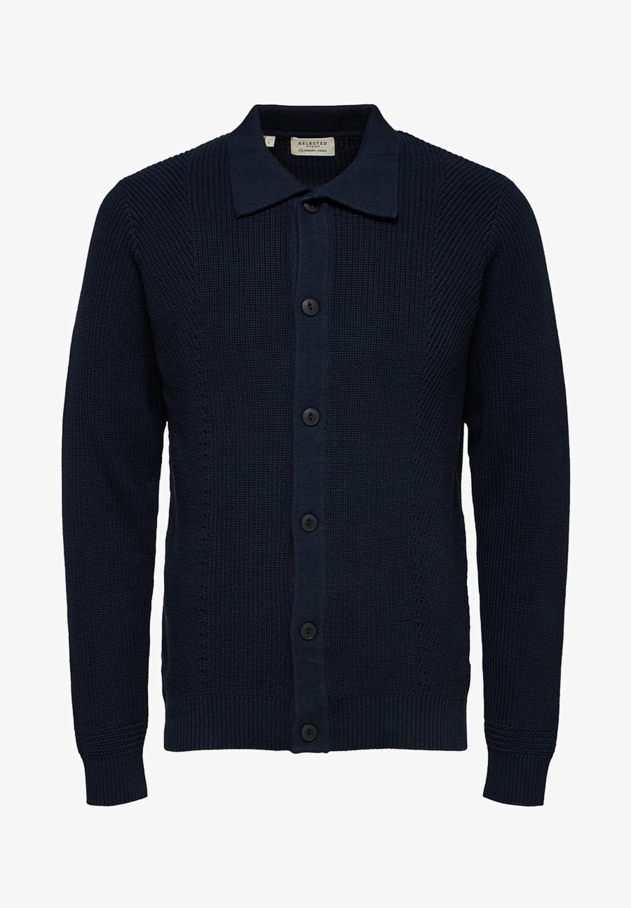 Cardigan Selected Homme - blu scuro