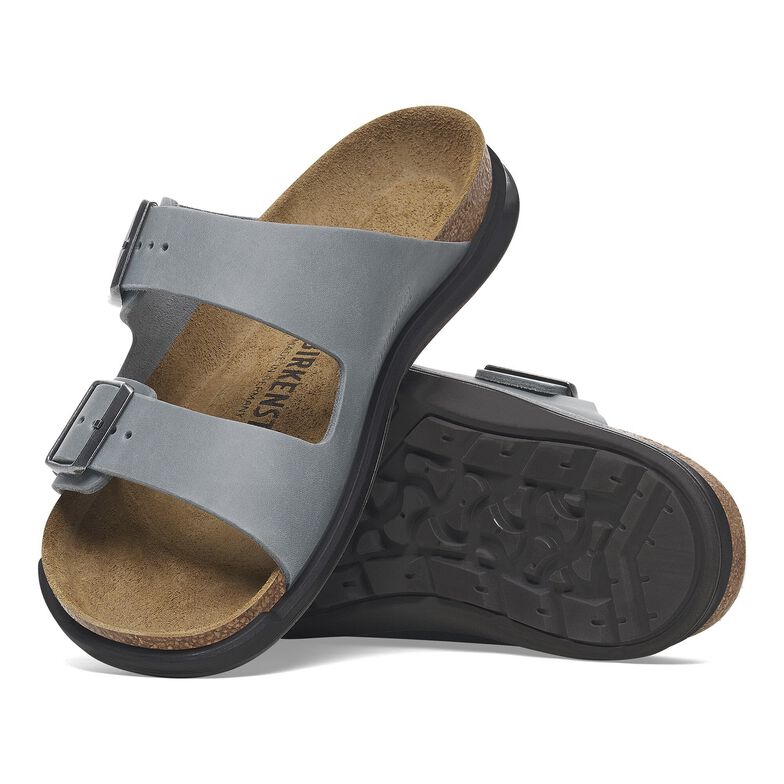 Arizona Crosstown Pelle oliata - Basalt Gray Basalt Gray