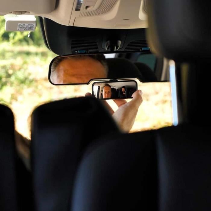 SHOP-STORY - RETROVISOR DOBLE: Retrovisor doble panorámico de gran angular con correas ajustables para la protección del punto ciego al conducir.