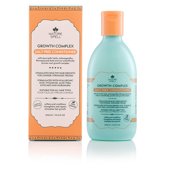 „Nature Spell“ augimo komplekso kondicionierius be druskos, 300 ml