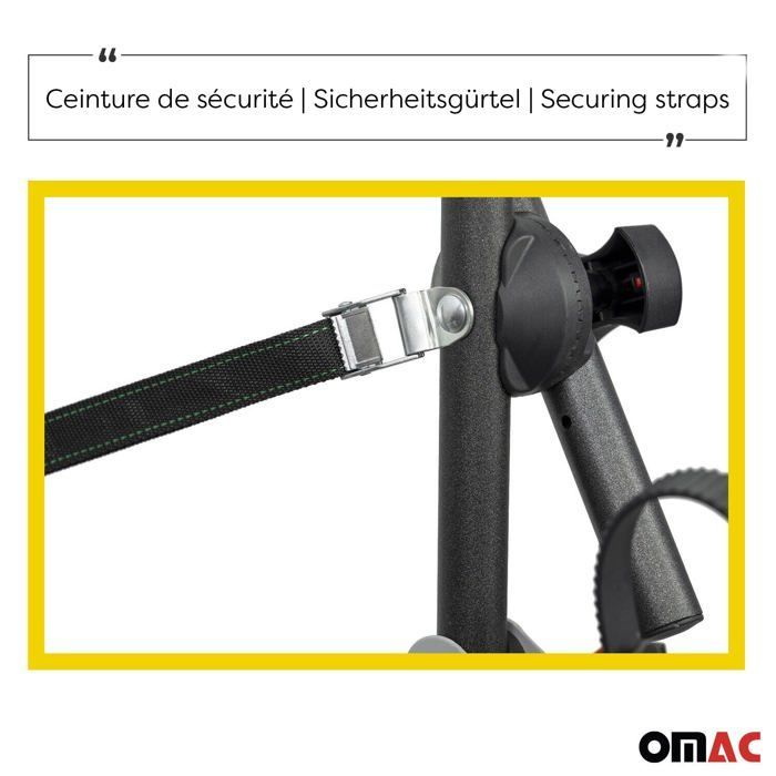 Portabicicletas trasero MENABO para Peugeot 2008 2013-2020 (2 bicicletas)