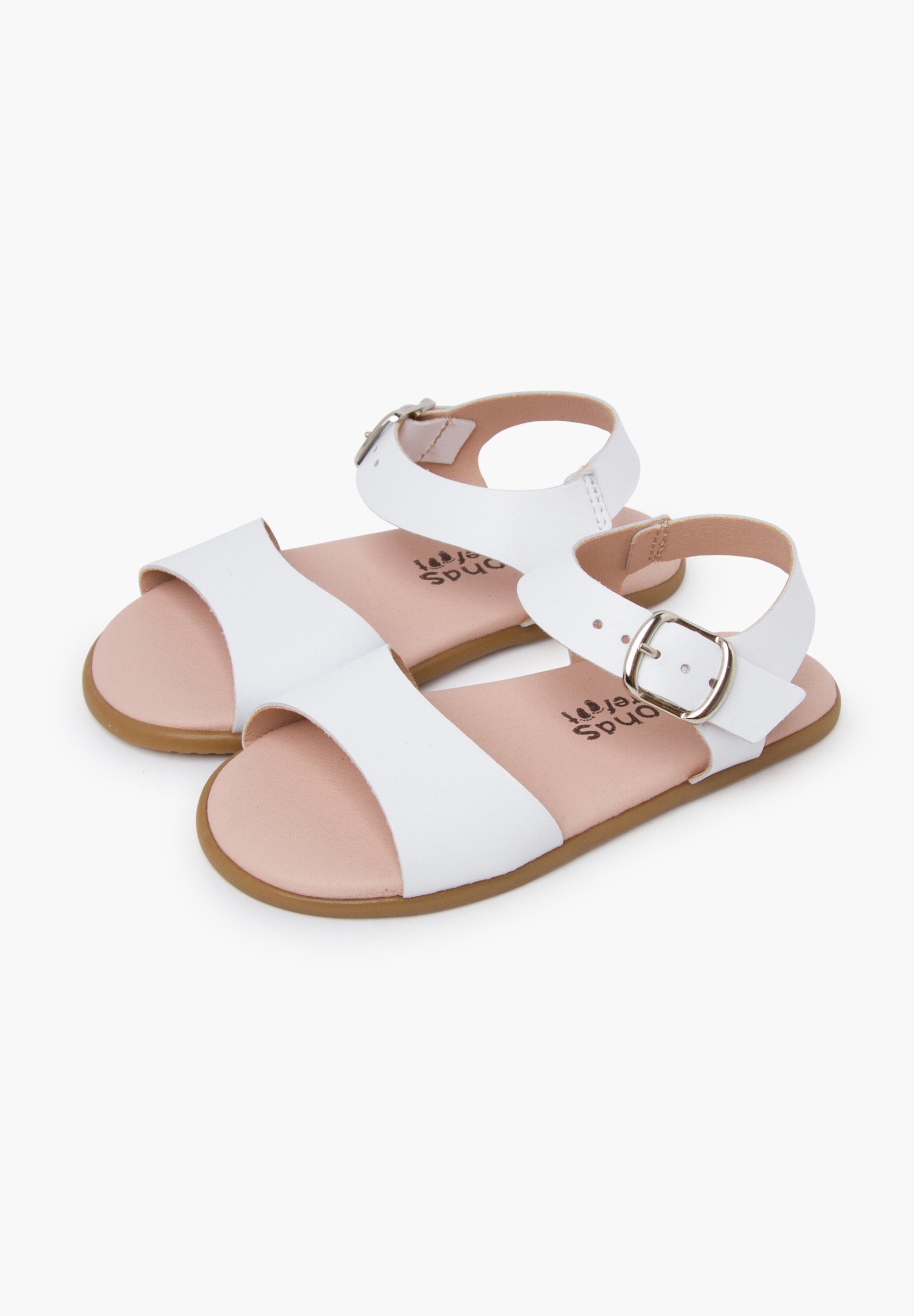 Pisamonas PLAIN BUCKLE - Dětské boty - white