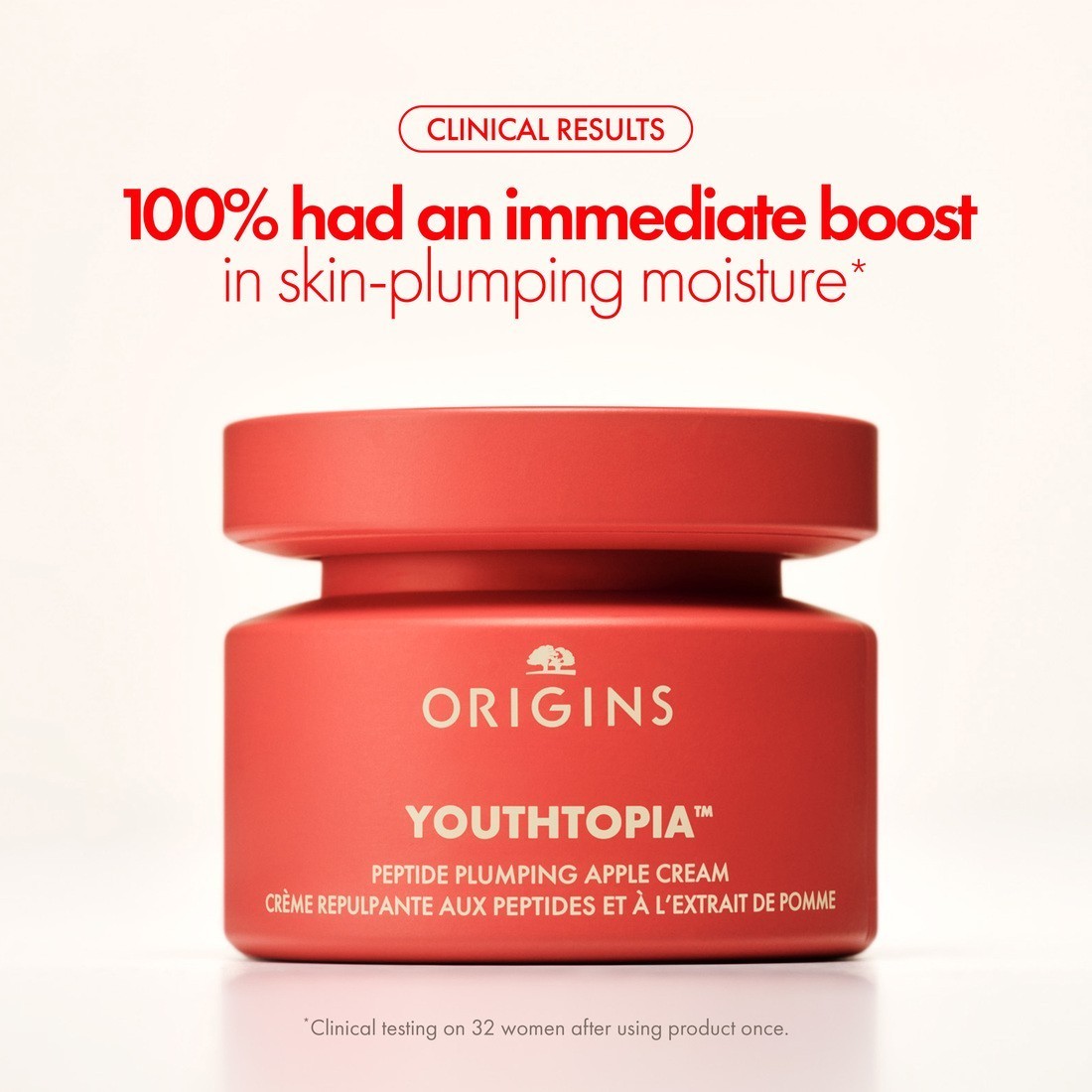 Origins Youthtopia Peptide Plumping krema za lice s mirisom jabuke - 50 ml