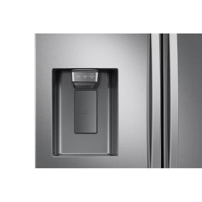Samsung koelkast met Franse deuren en een inhoud van 765 liter, voorzien van een dubbele ijsmaker (vingerafdrukbestendig roestvrij staal) ENERGY STAR-certificering