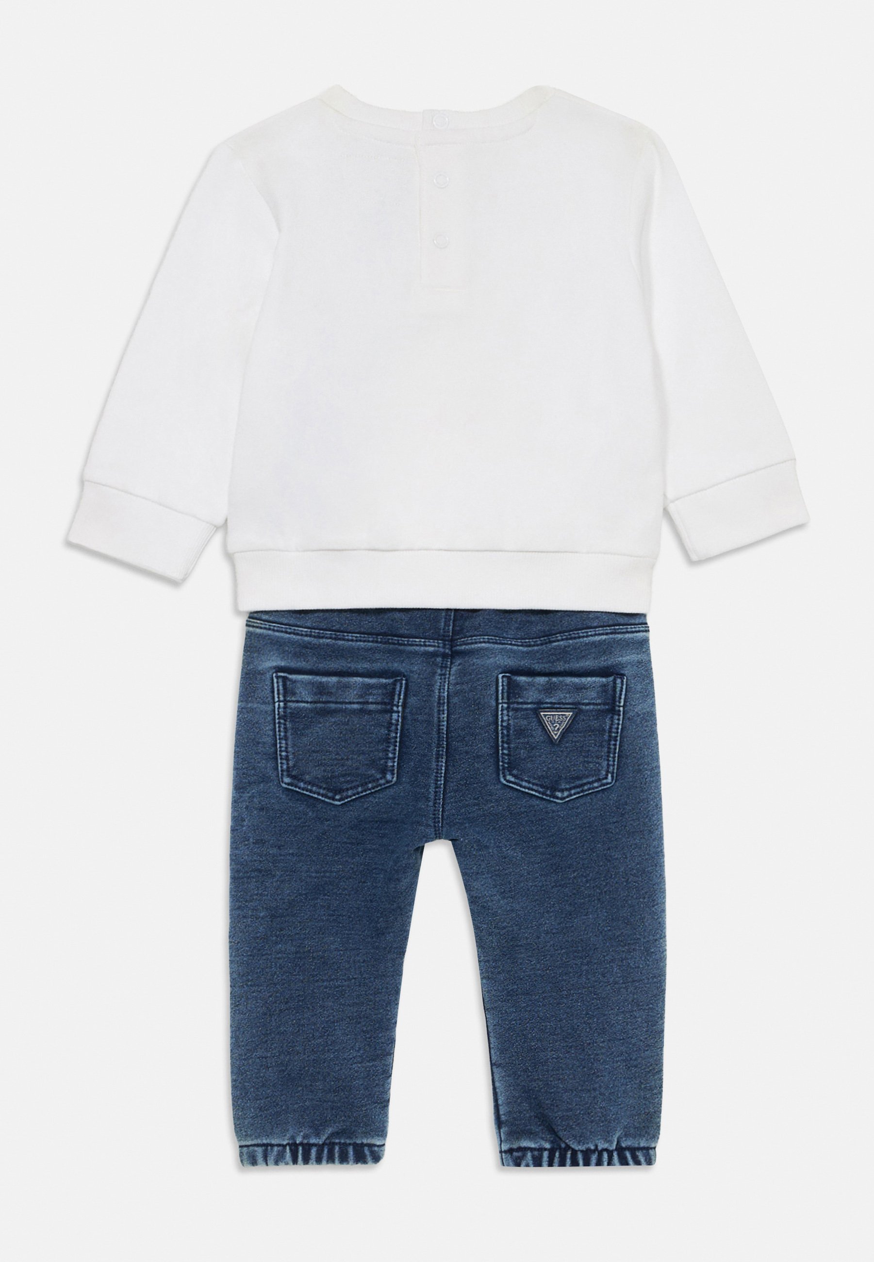 Guess BABY SET ACTIVE - Rechte jeans - puur wit