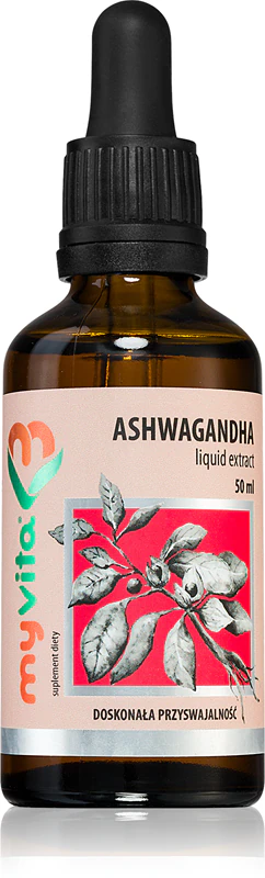 Výživový doplnok MyVita Ashwagandha Withamia somnifera v kvapkách na podporu imunitného systému