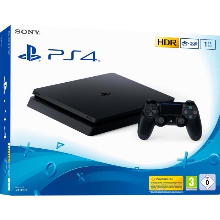 Console de jogos - Sony - PS4 Slim - 1TB - Wi-Fi - Preto