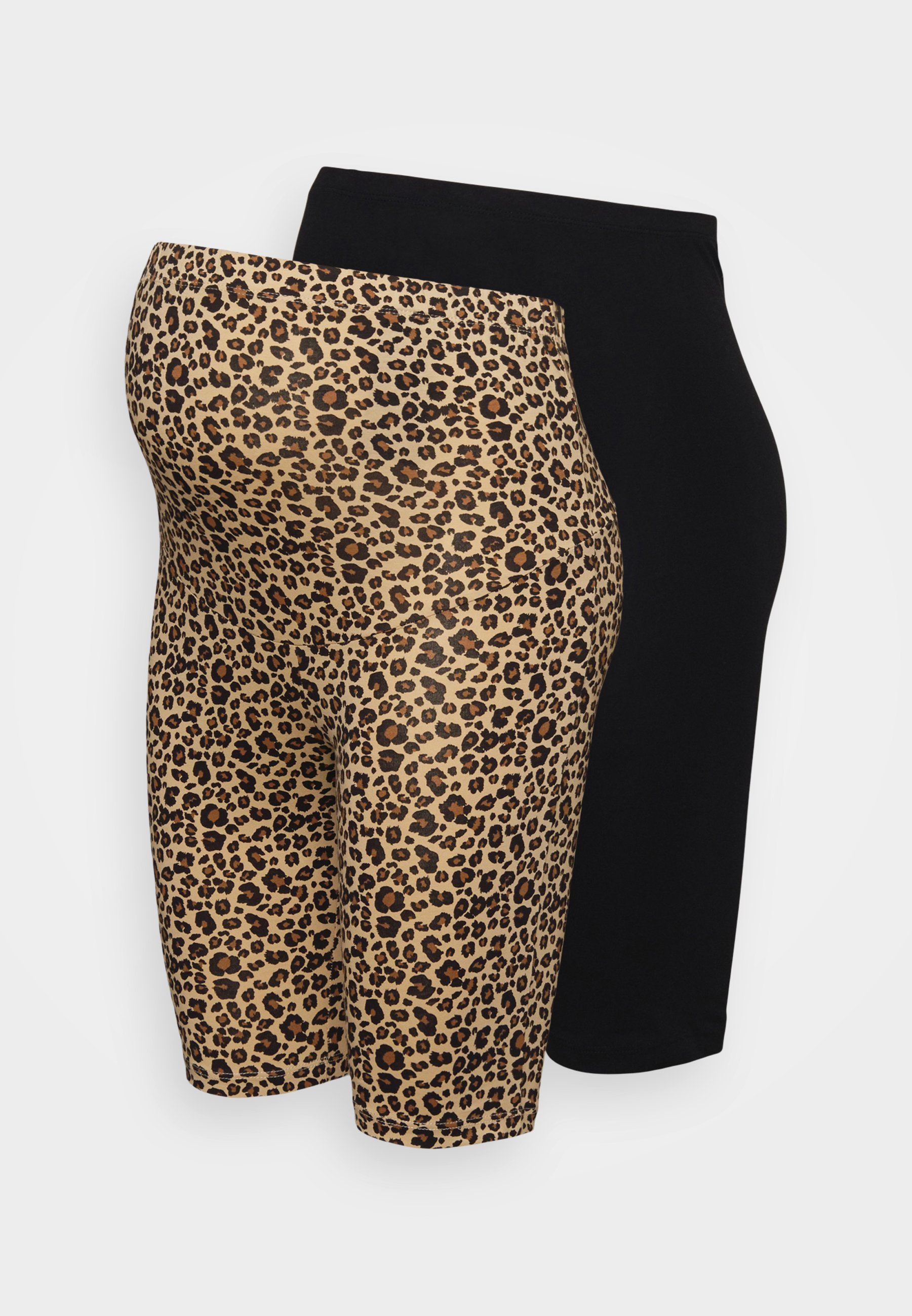 ONLY MATERNITY OLMLOVELY 2 PACK - Shorts - black