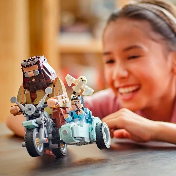 LEGO Harry Potter 76443 Hagrid a Harryho jazda na motorke