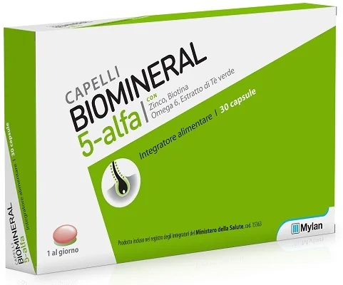 BIOMINERAL Biominéral 5 Alpha 20 capsules Complément capillaire