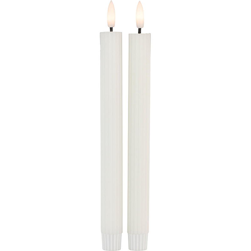 Vie Selected Lysekrone 2-pak 24 cm LED rille timer hvid
