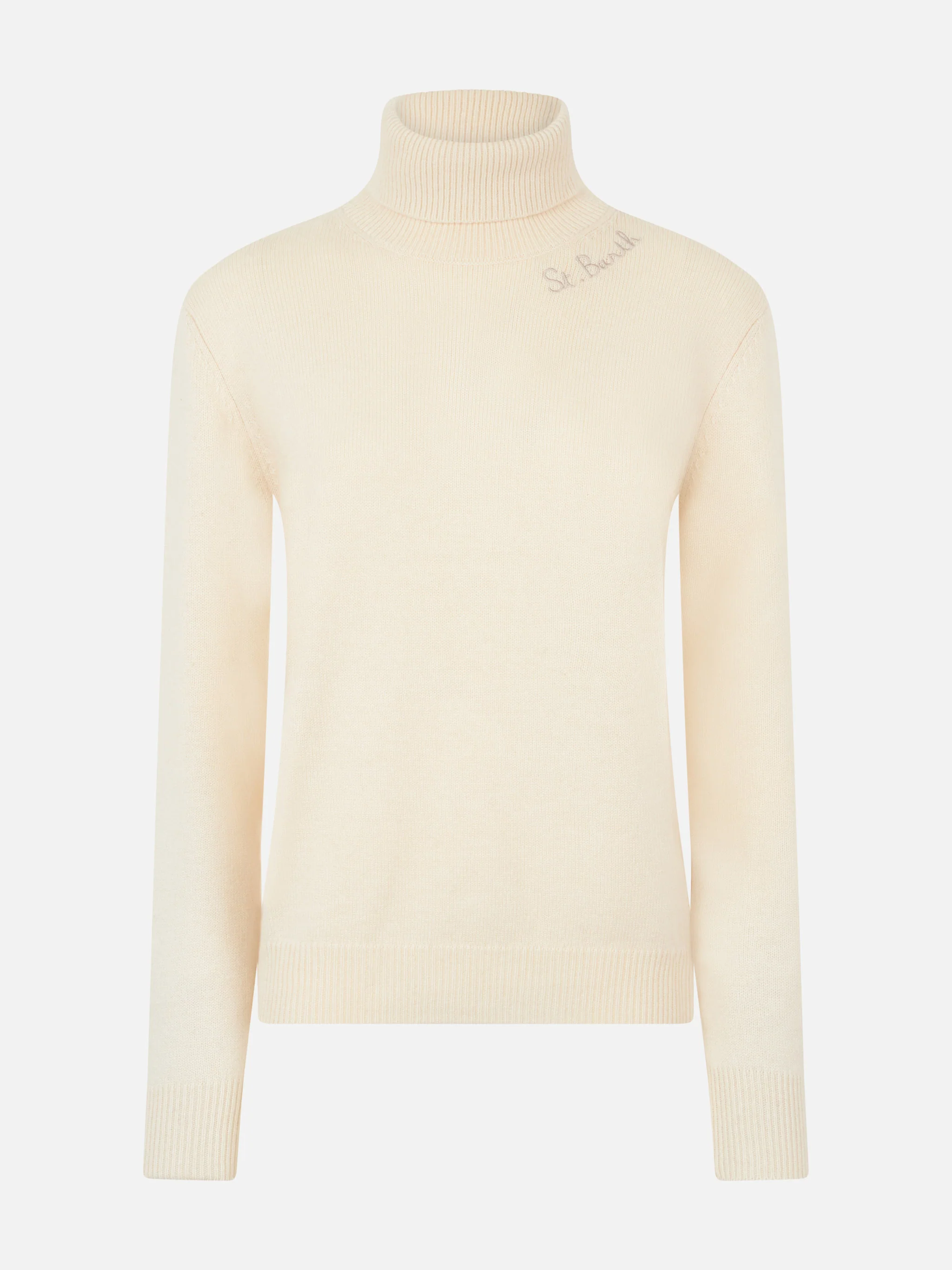 Witte gebreide coltrui voor dames