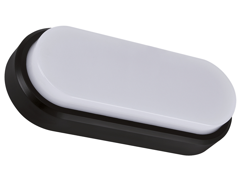Lampa sufitowa zewnętrzna Aron LED z tworzywa czarnego czarna