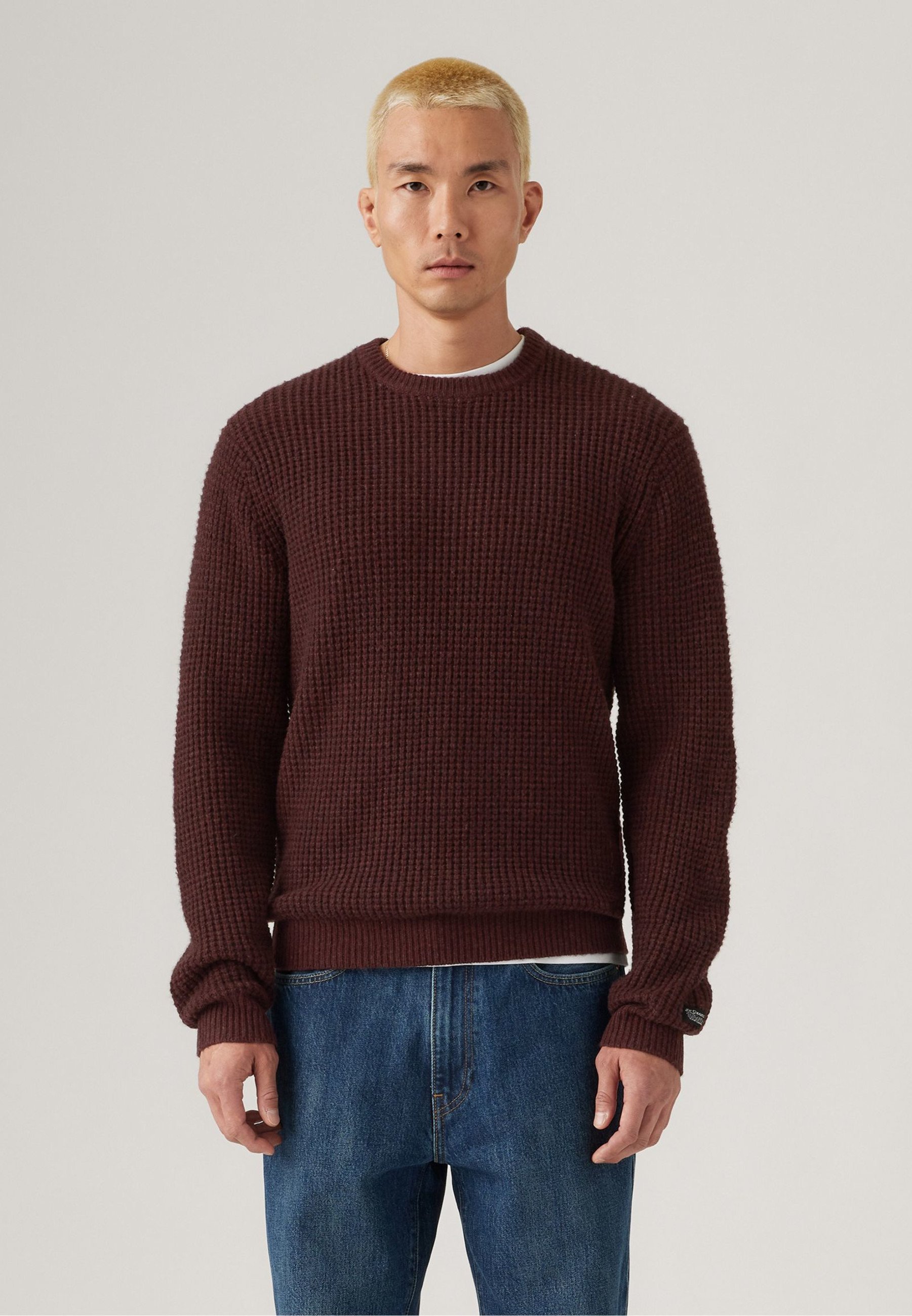Levi's® PRESIDIO CREW - Maglione - color cioccolato caldo mélange