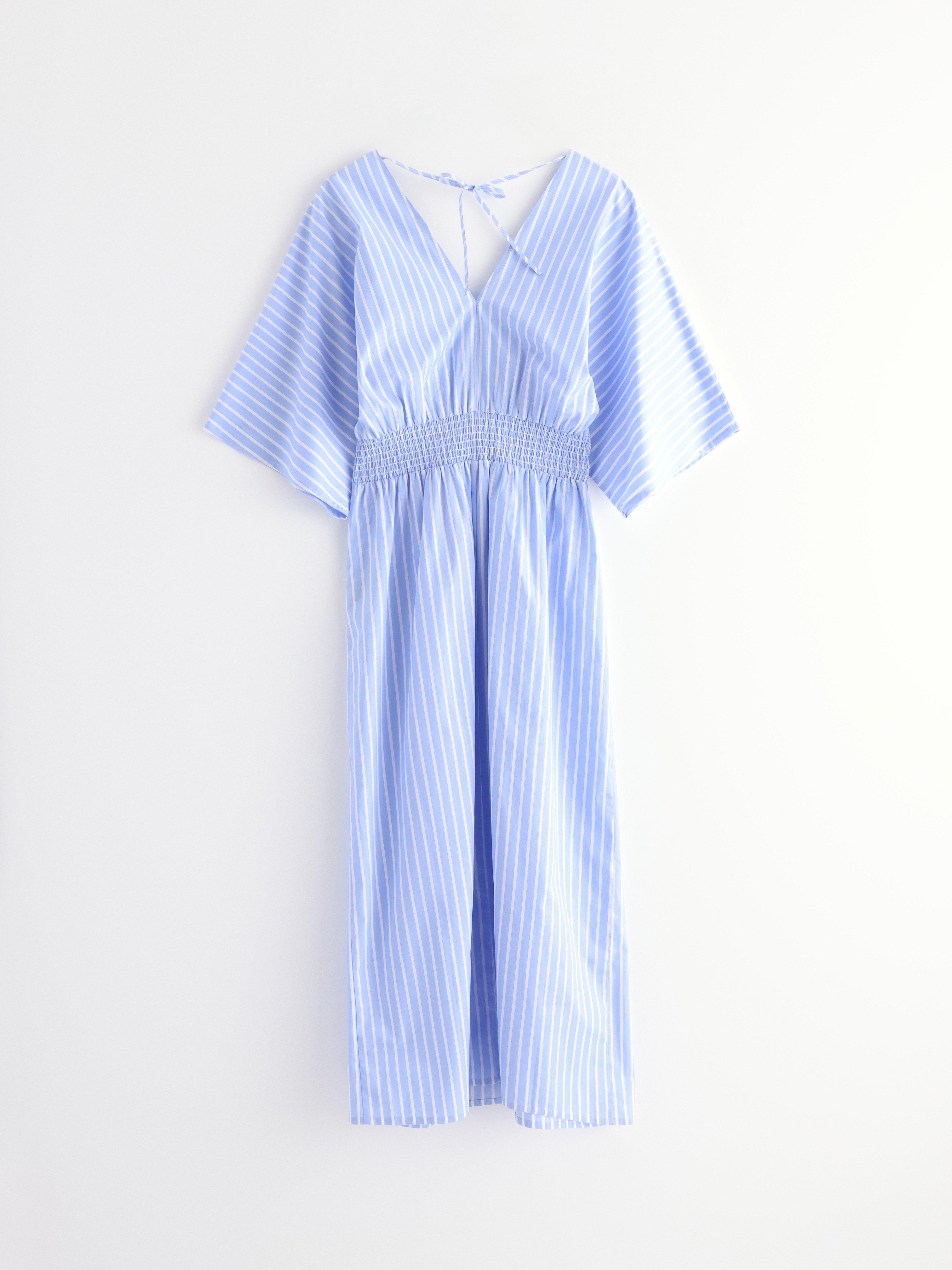 Vestido de maternidad azul para mamá