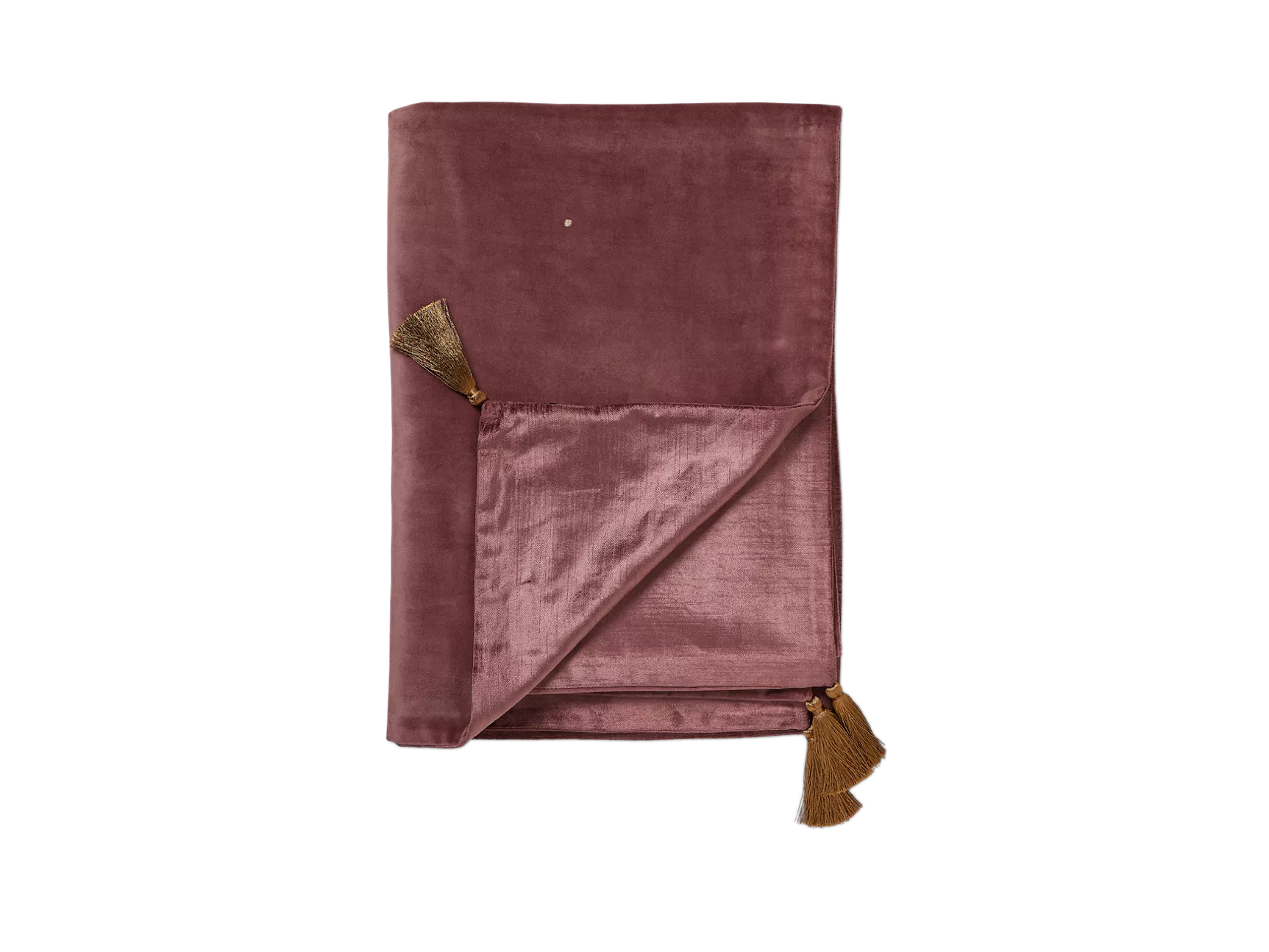 Manta de terciopelo de algodón Vellore, 180x140cm, rosa vintage