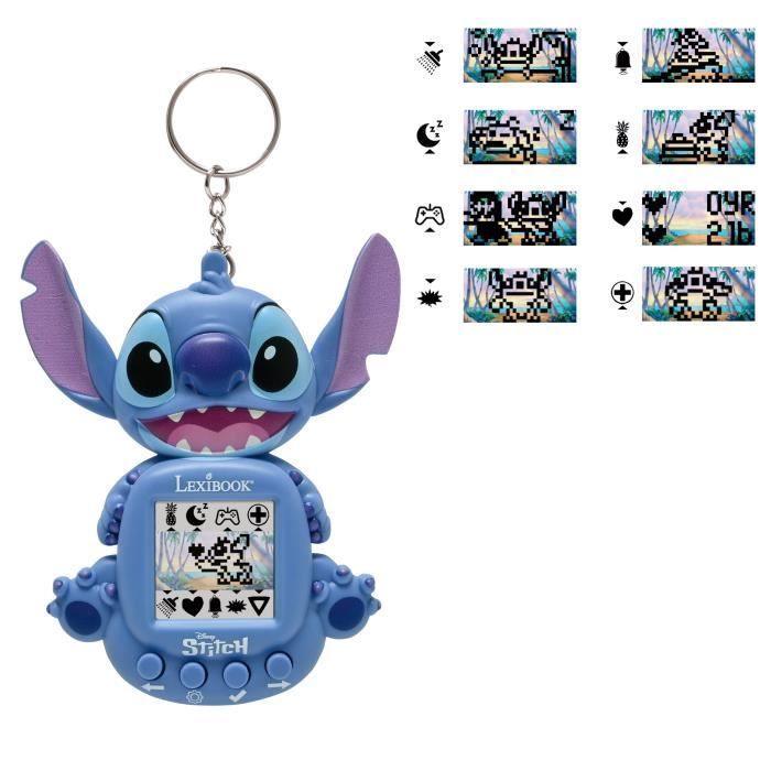 LEXIBOOK - My Stitch Virtual Companion - Portable Game Console for Children with Color Screen - Ages 5+
