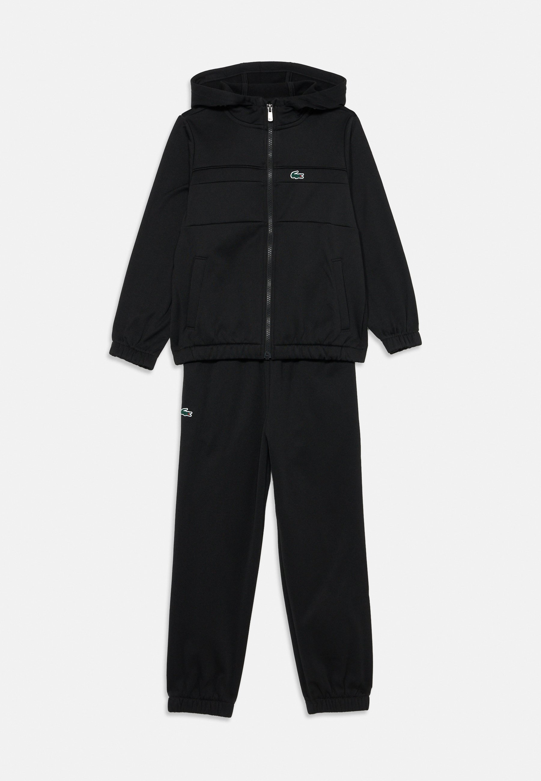 Lacoste FRONT STRIPE HOOD SET - Tuta - nero