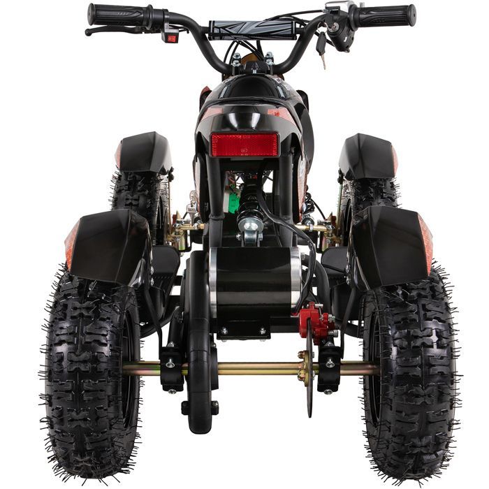 Quad elettrico Cobra per bambini, 800 watt, fino a 24 km/h, età 8 anni e oltre, sospensioni, 3 batterie da 12V, freni a disco