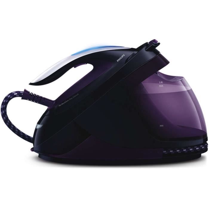 Plancha con generador de vapor - PHILIPS - GC9650/80 - PerfectCare Elite - 7,5 bares - 1,8 L - Negro/Marrón