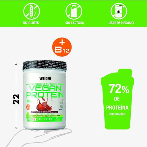 Chocolate Proteico Vegano Weider 750gr