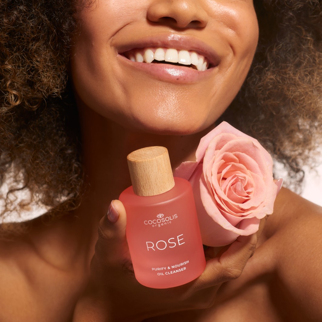 Cocosolis Huile nettoyante nourrissante à la rose