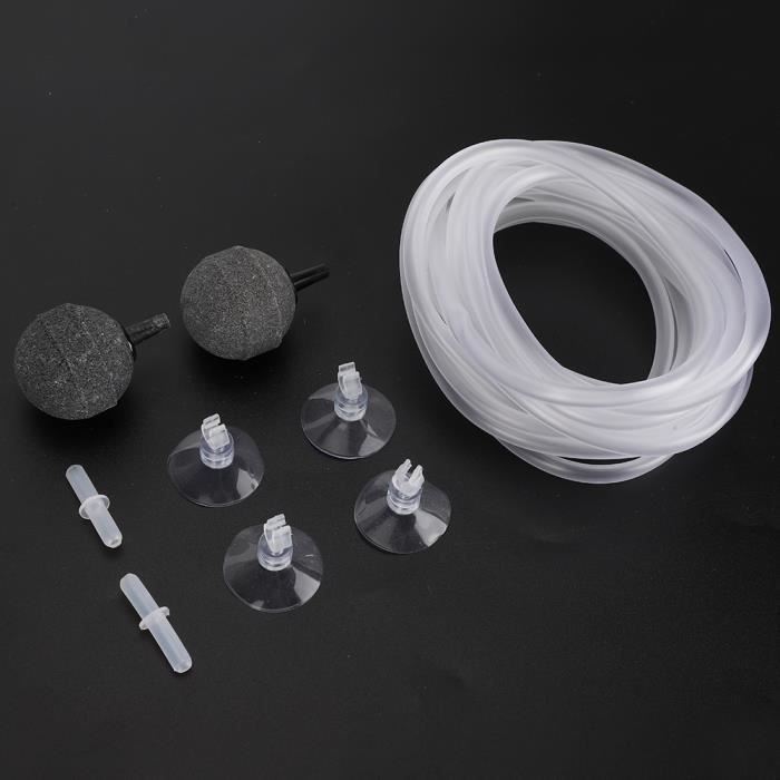 Air Pump Accessory Kit - Aquarium - Tubing, Bubble Stone, Suction Cups - Plastic - 100% Brand New