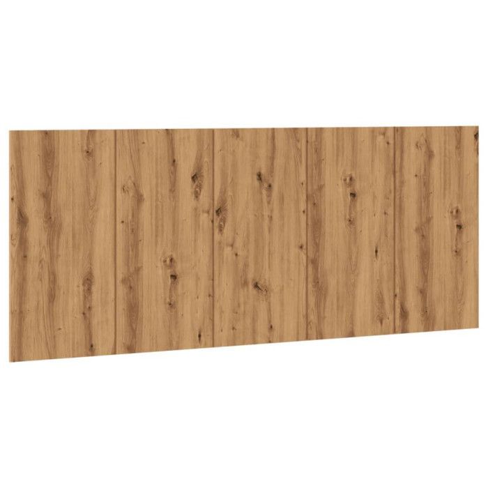 cabecero de roble artesanal vidaXL 200x1,5x80 cm Madera de ingeniería 856829