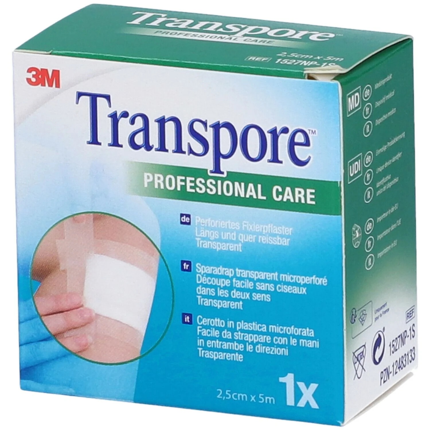 3M Cer Transpore 2,5x500 cm Ric