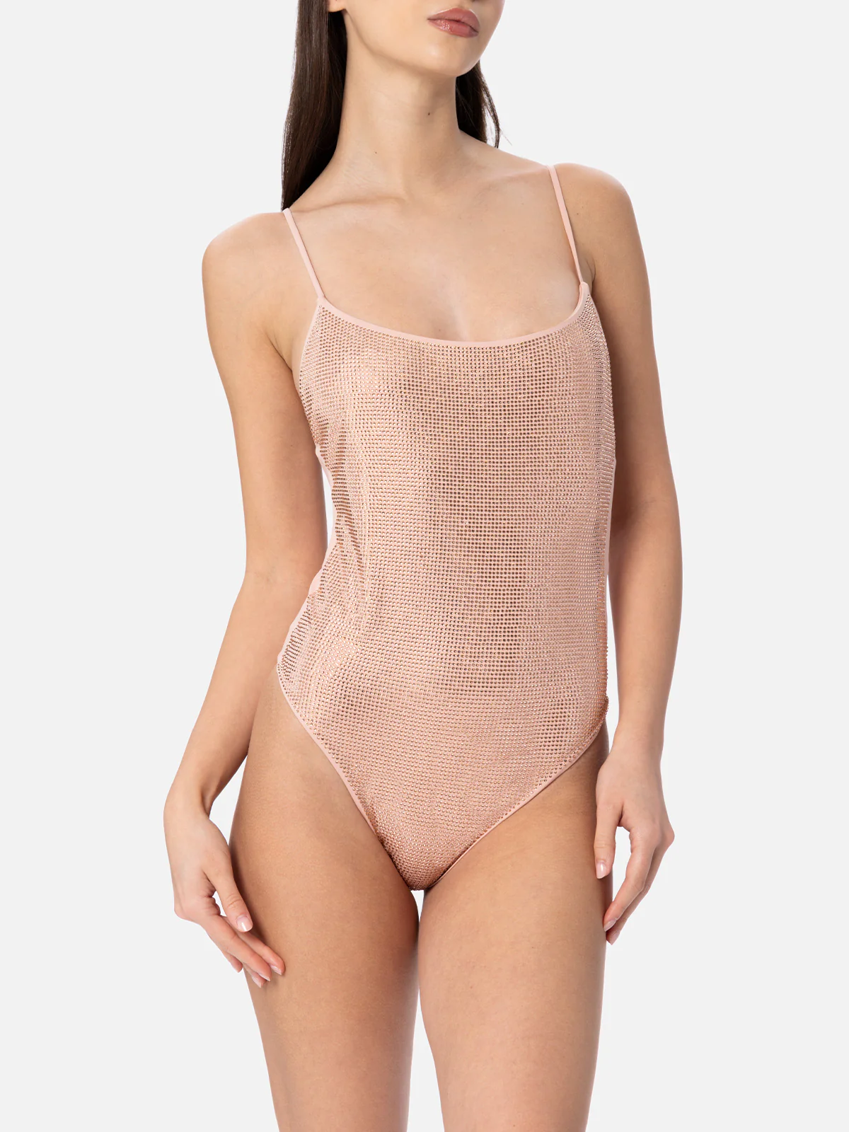 Cecille lichtgewicht badpak uit één stuk voor dames met strass-steentjes