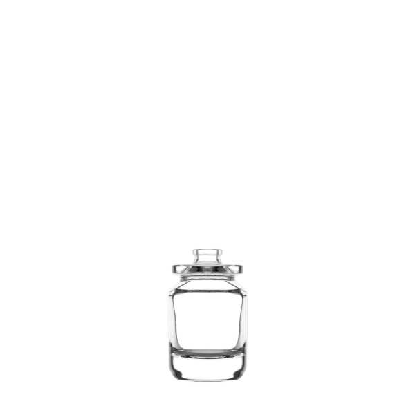 Frasco de vidro transparente FEA 15 para infusão de 30 ml